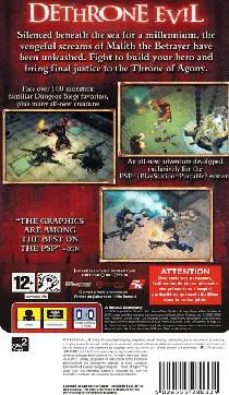Dungeon Siege - Throne of Agony (EU) box cover back